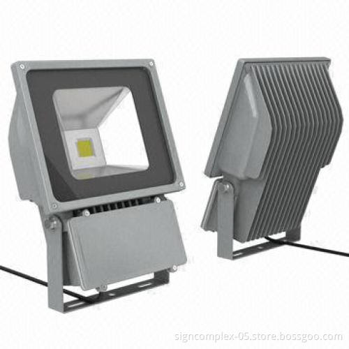 70W LED Flood Lights with 70W Integrated High-powered (COB) and High Utilization of Power, >0.9 PF